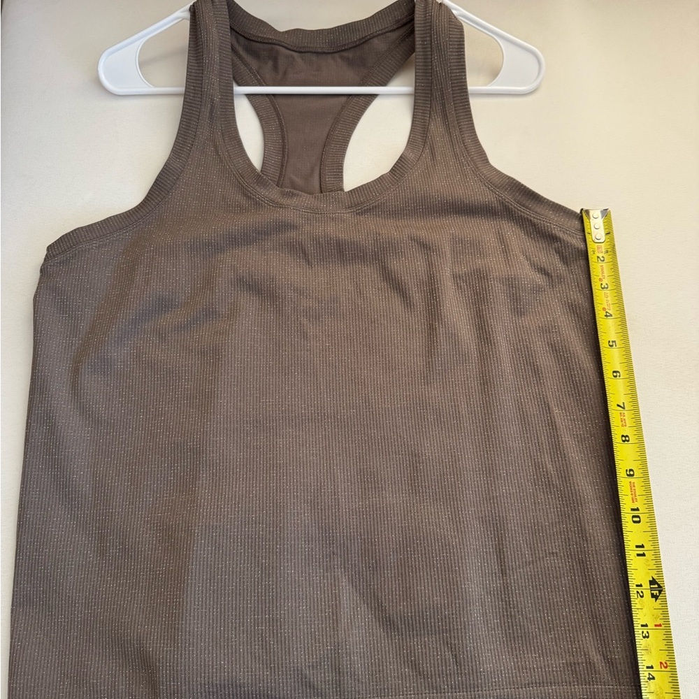 Athleta Chocolate Brown Racerback Workout Tank